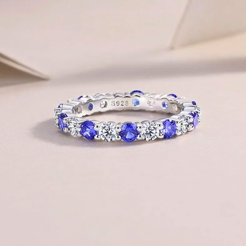 Eternity con Moissaniti Bicolore da mm 3,00