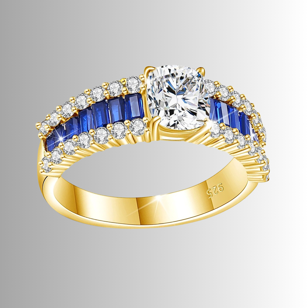 Fascetta con Moissanite Taglio Cuscino per ct 1.50