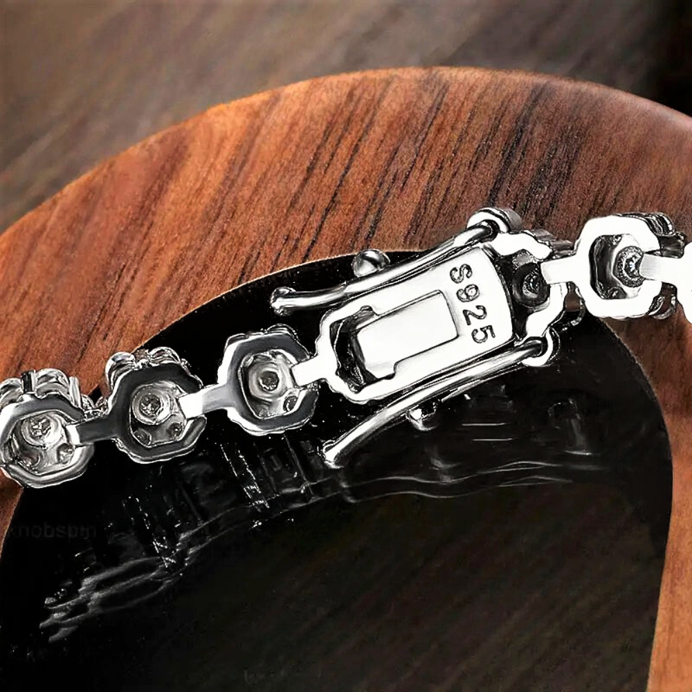 Bracciale Floreale in Moissaniti – Fino a 4,2 Carati di Purezza Naturale