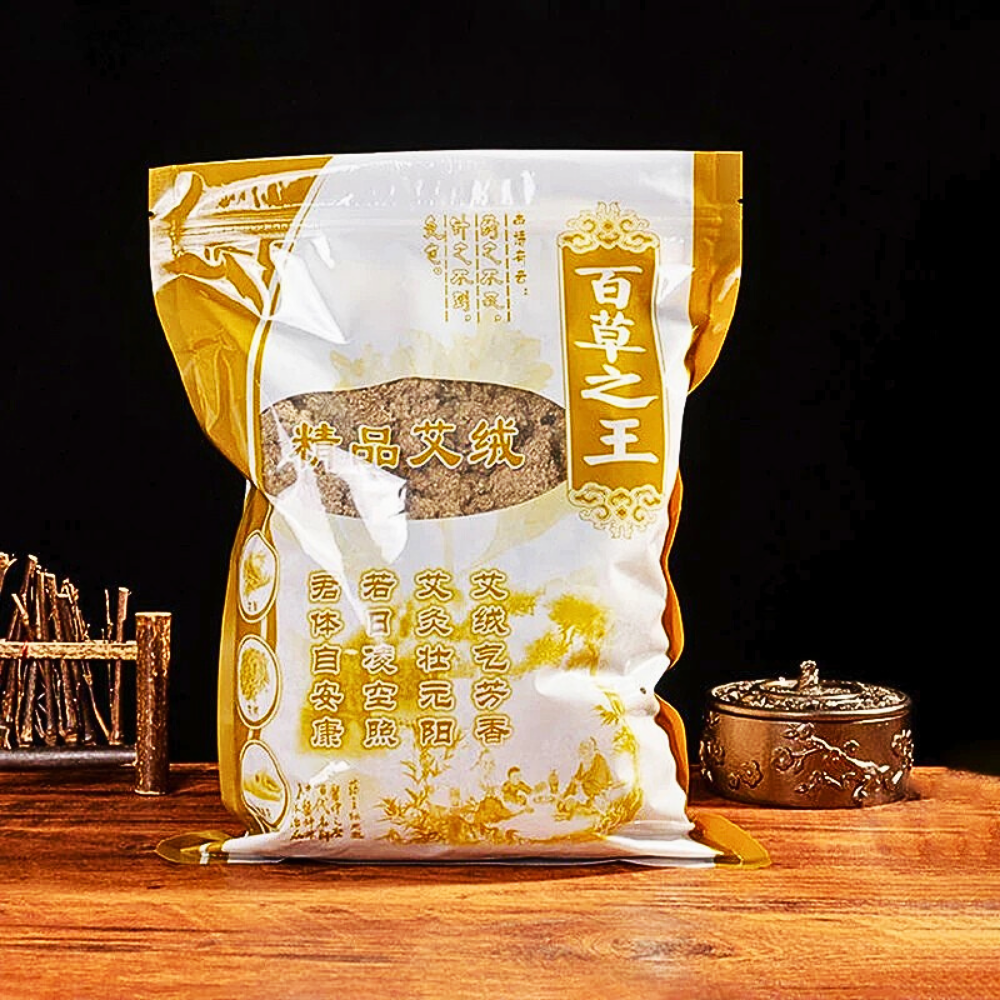 Moxa Pura di Foglie Assenzio Selvatico e Artemisia con Bruciatore