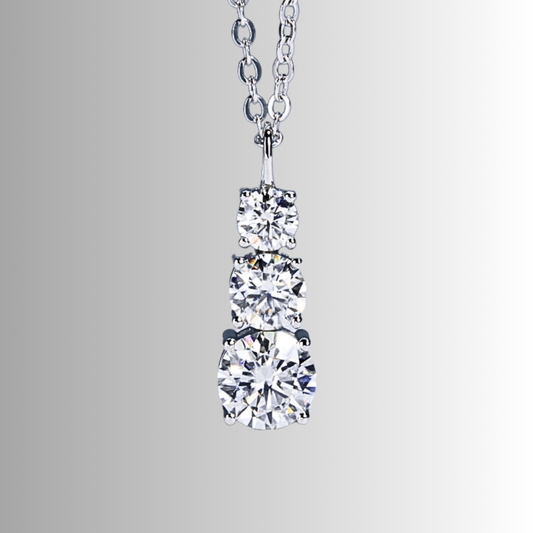 Collana Trilogy con Moissaniti per ct 1,80