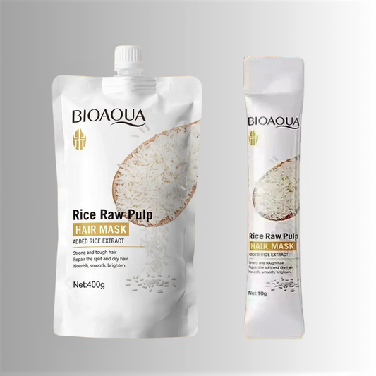 Maschera all'Estratto di Riso bianco, Maca, Collagene e Cheratina