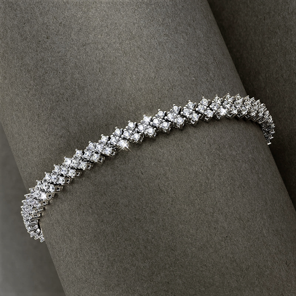 Bracciale a 3 File sfalsate di Moissaniti