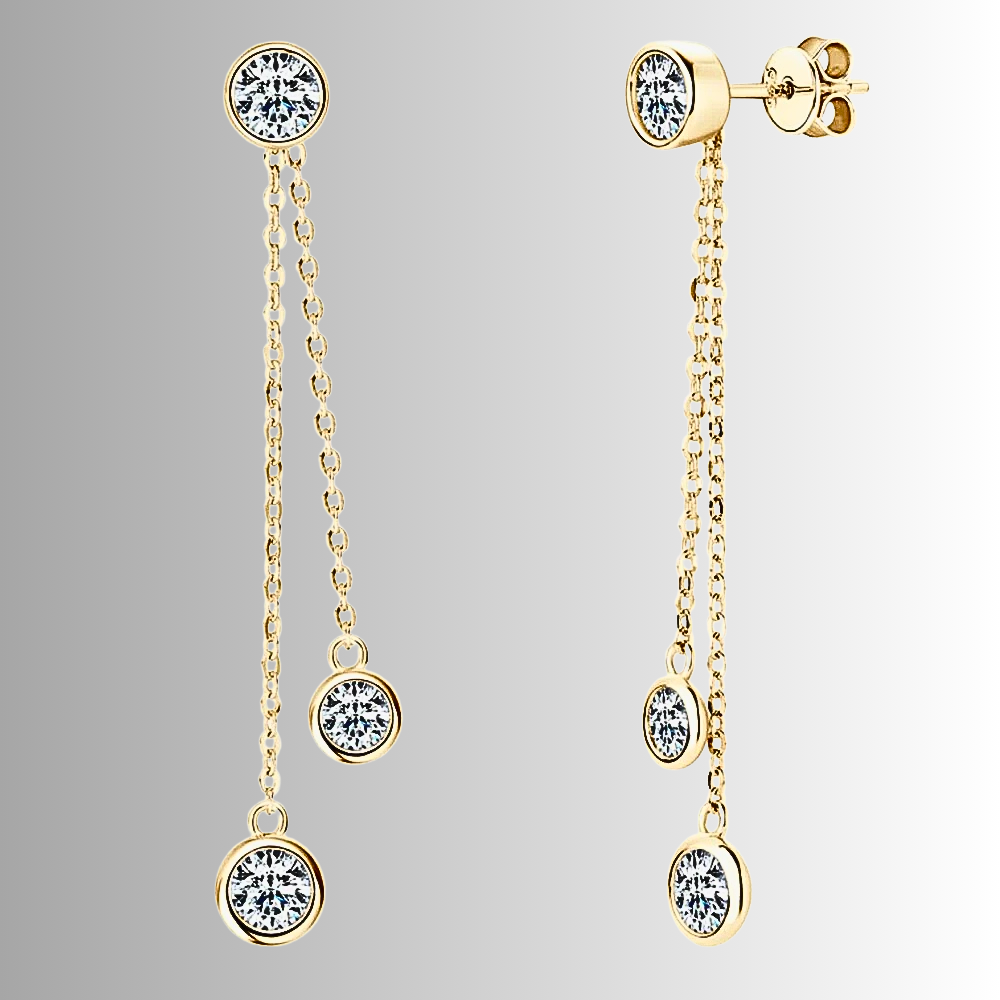 Orecchini a Catenelle con Moissaniti