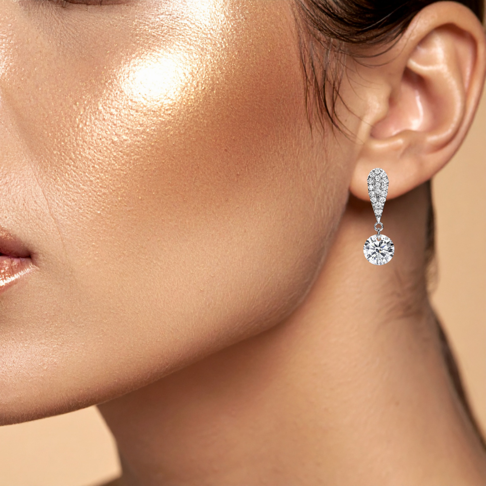 Orecchini a Goccia con Moissaniti per ct 6,00