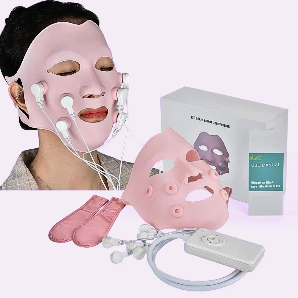 Maschera Massaggiante a Vibrazione e Led Fotonici Rossi
