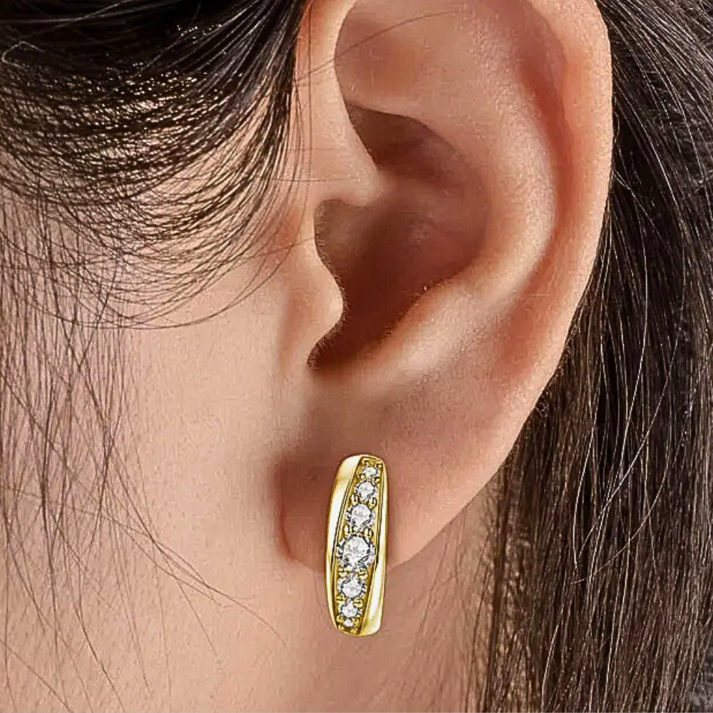 Orecchini a Monachella con Moissaniti per ct 0,68