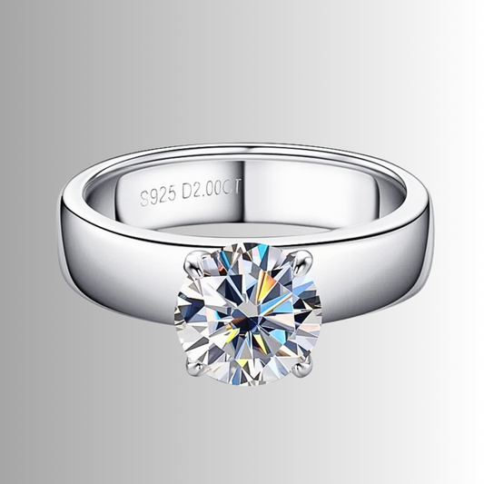 Solitario con Moissanite D Color VVS1 da ct 2,00