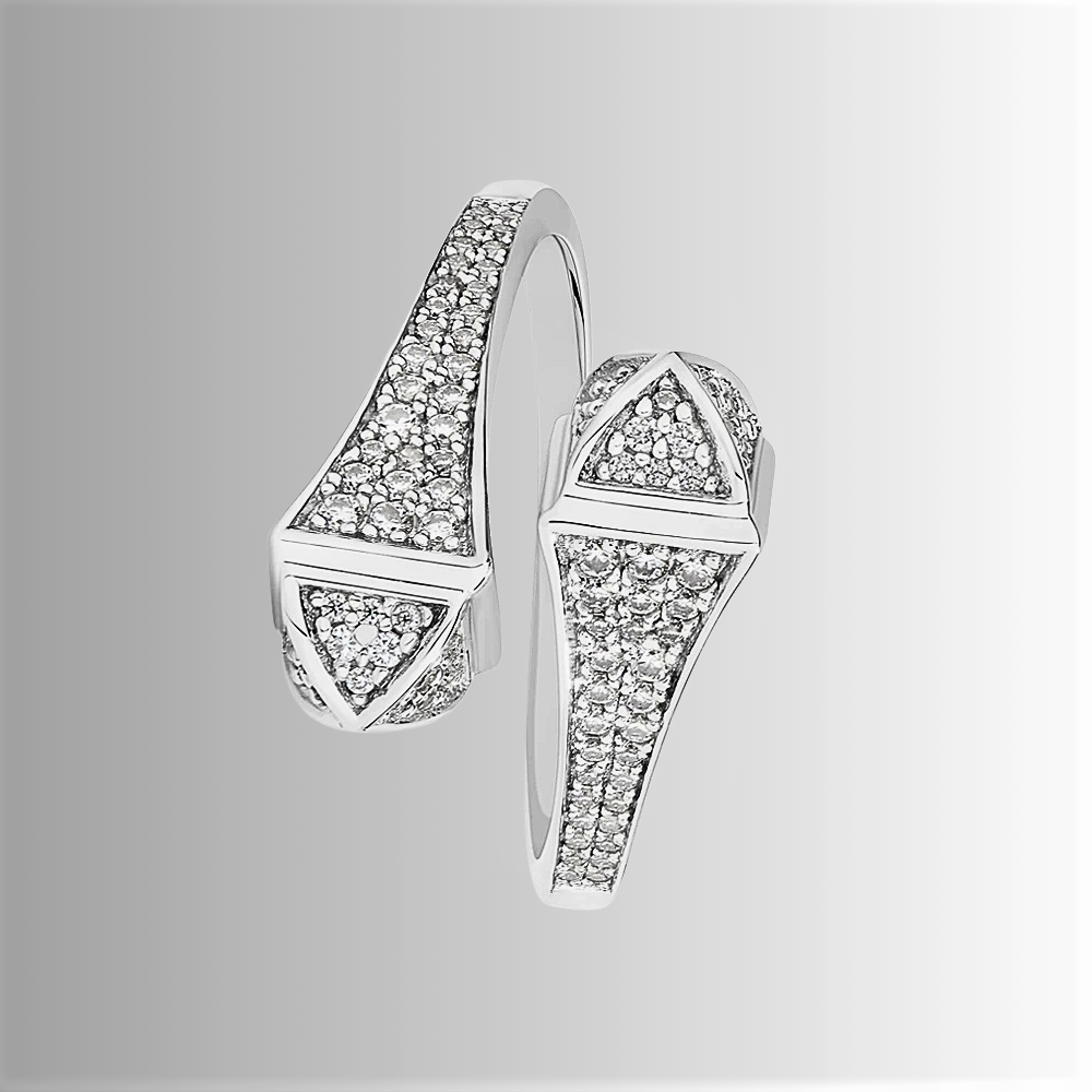 Anello Contrariè con Moissaniti D Color