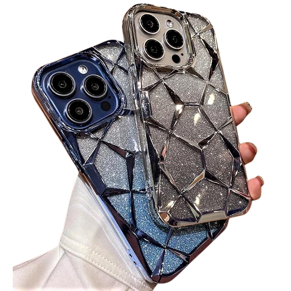 Cover Fashion Glitter e Forme 3D  per iPhone