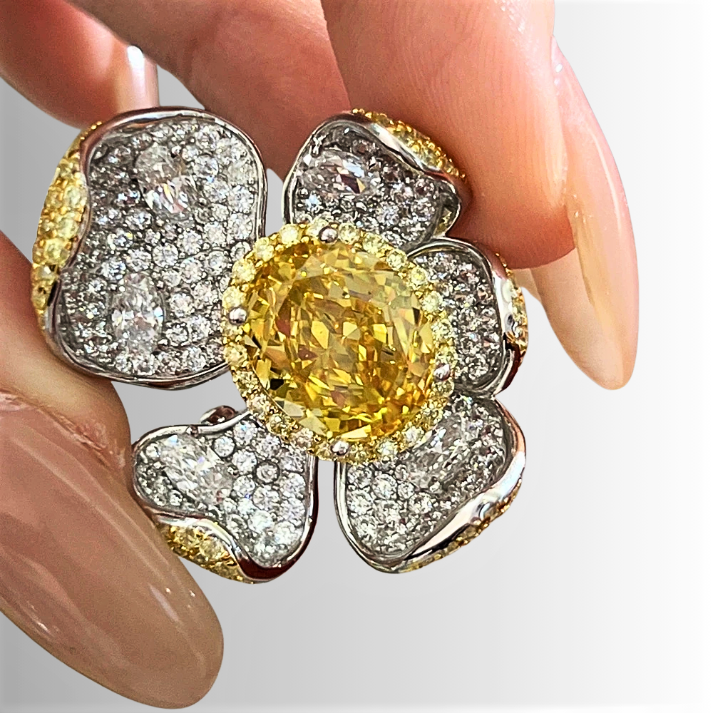 Fascione a Fiore con Citrini e Brillanti Coltivati