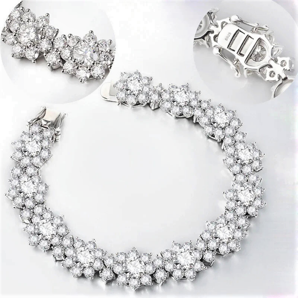 Parure Floreale in Moissaniti D Color