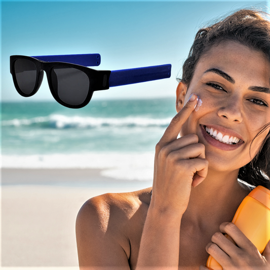 Gafas de sol polarizadas y plegables en la muñeca