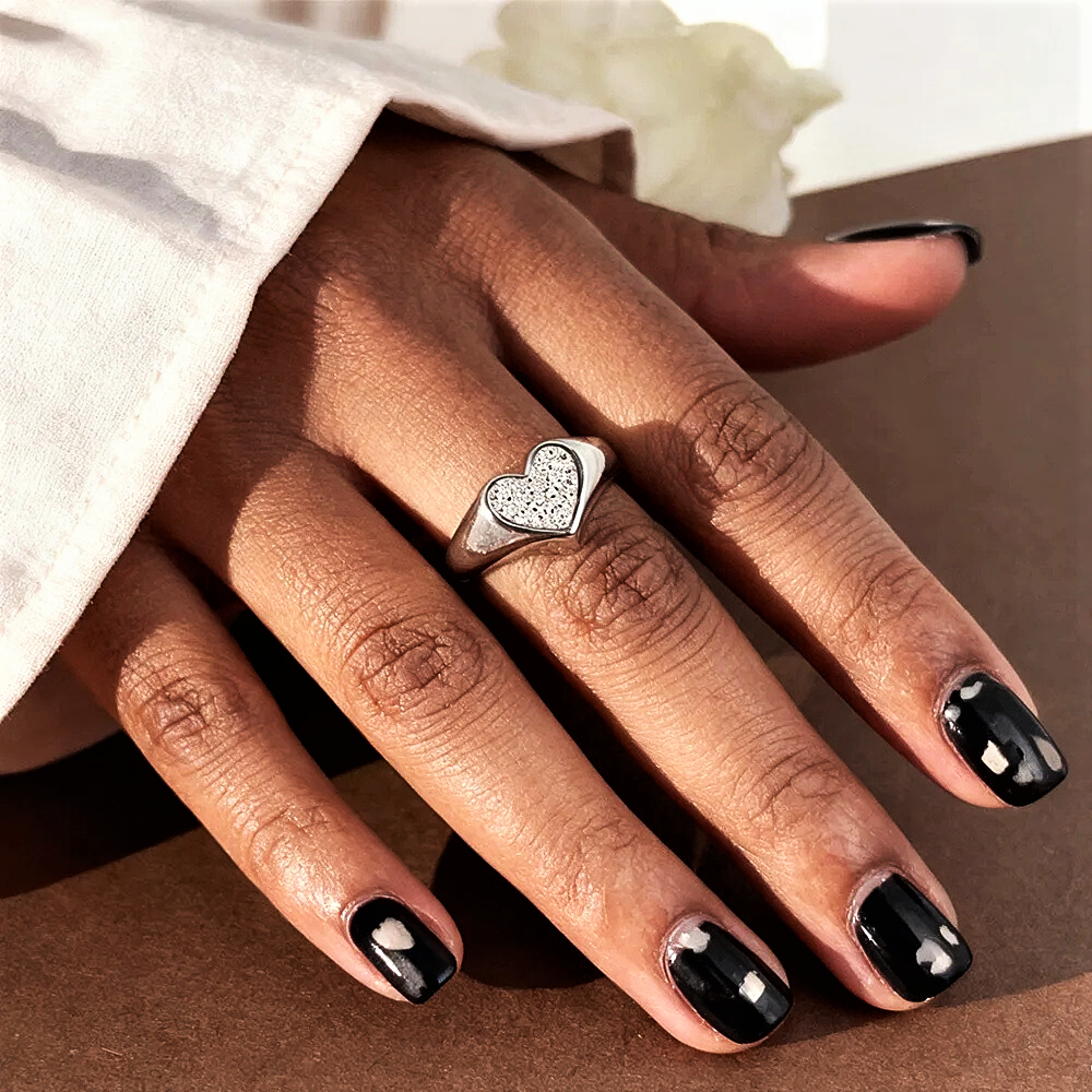 Fascetta a Cuore con Moissaniti Certificate