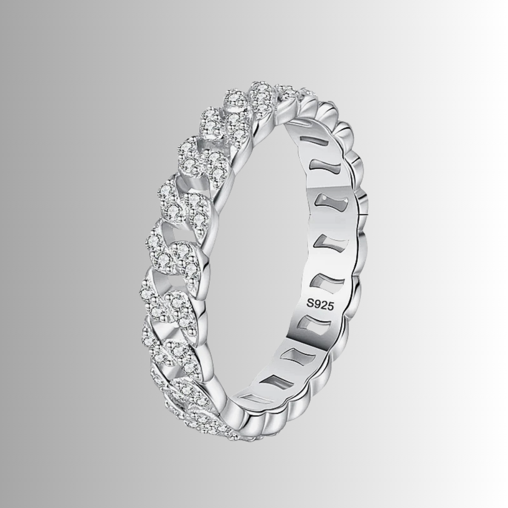 Fedina a maglie rigide con Moissaniti