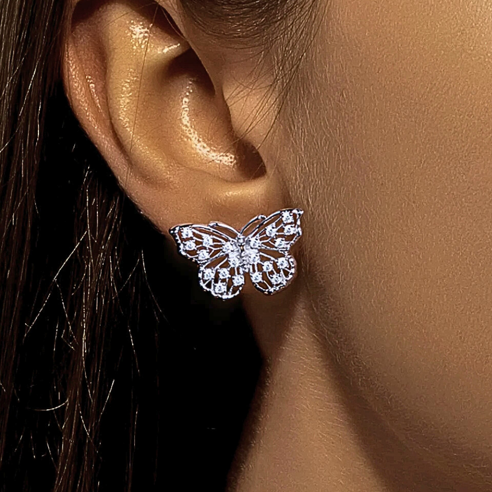 Orecchini a Farfalla con Moissaniti per ct 0,68