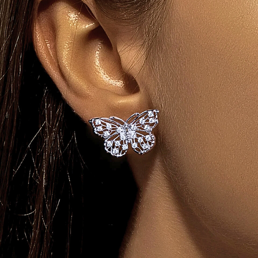 Orecchini a Farfalla con Moissaniti per ct 0,68