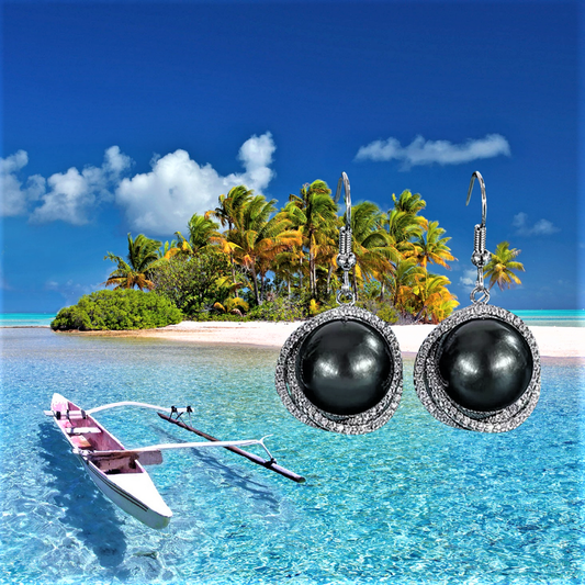 Parure "Mar Negro" - Elegancia y encanto de las perlas de Tahití