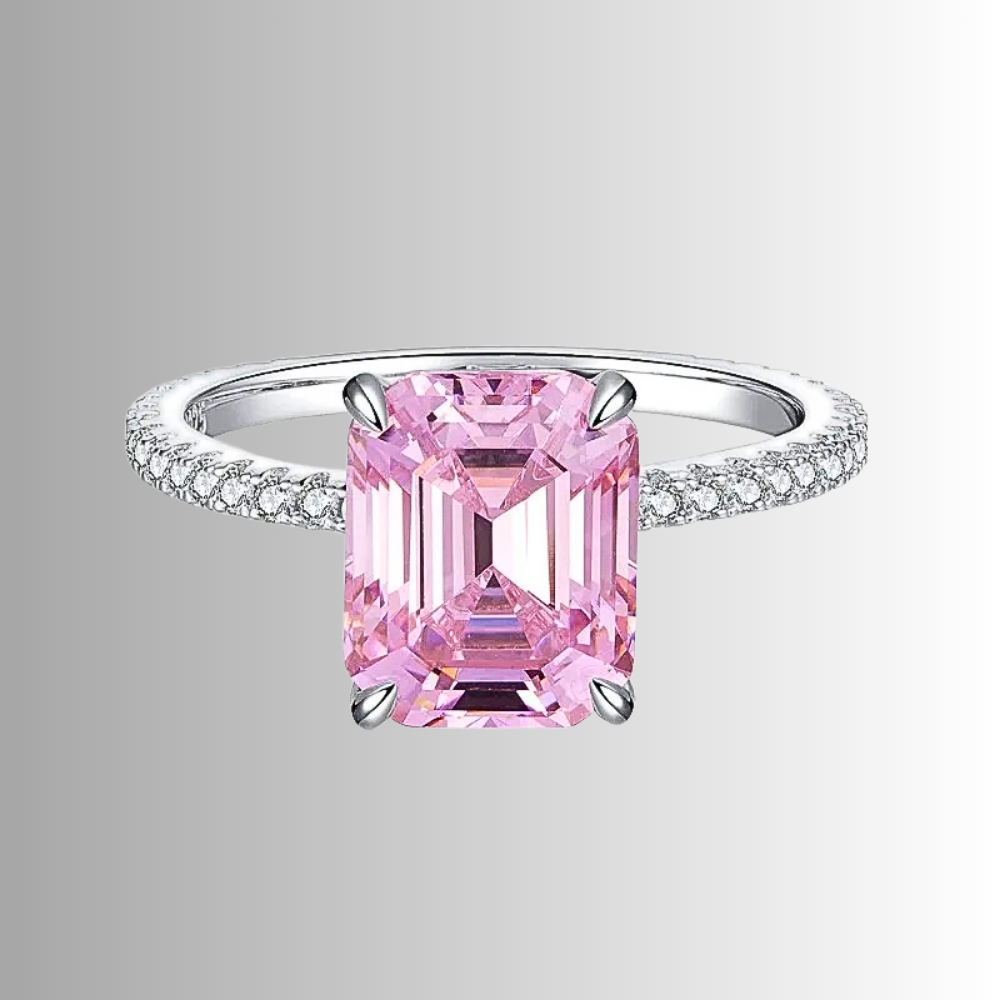 Collezione di Anelli con Zaffiri Rosa creati in Laboratorio