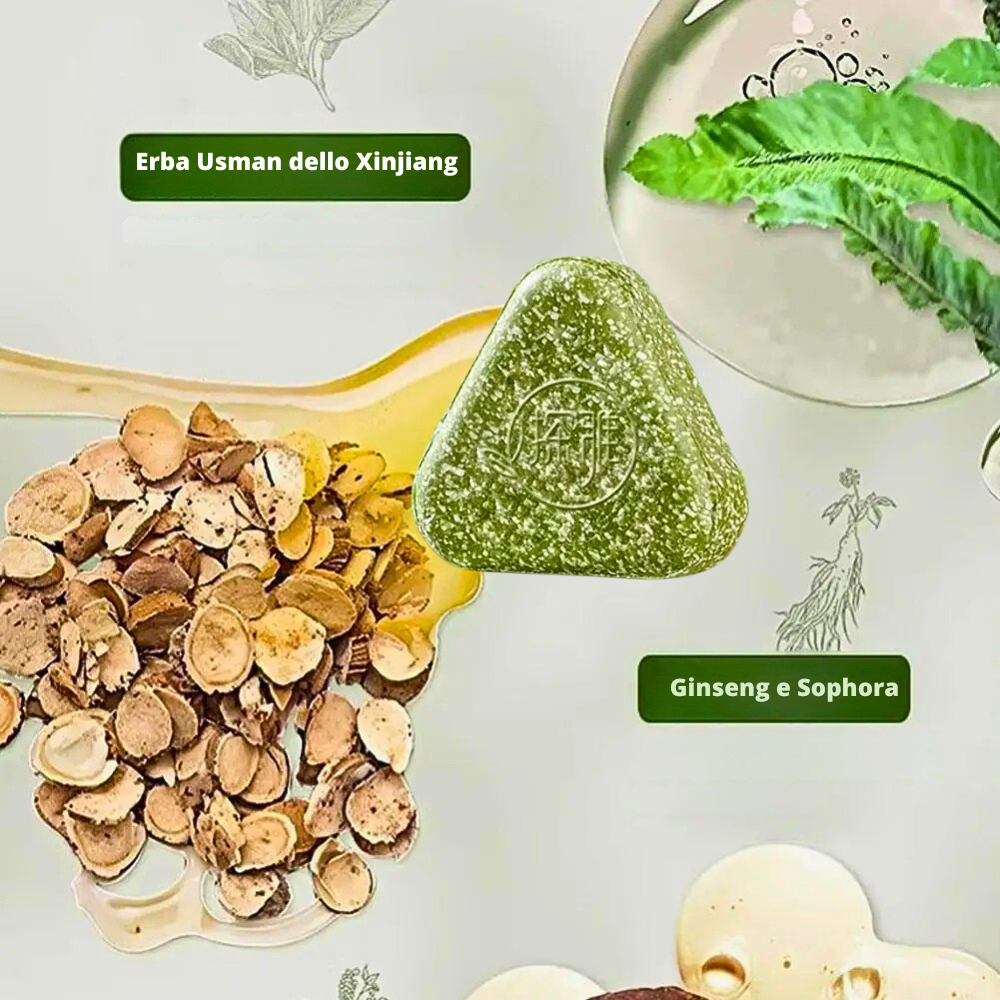 Shampoo Solido Fitoterapico alle 18 Erbe Medicinali