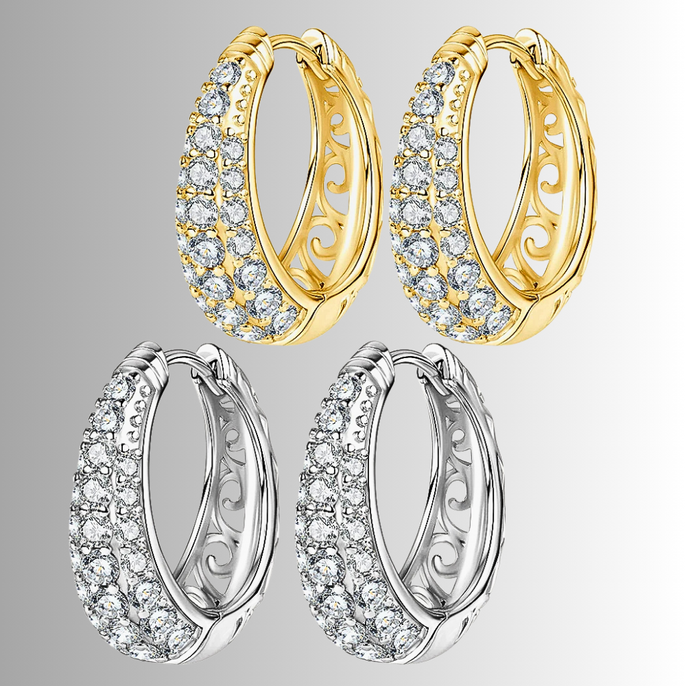 Orecchini a Goccia con Pavè di Moissaniti per ct 1,50