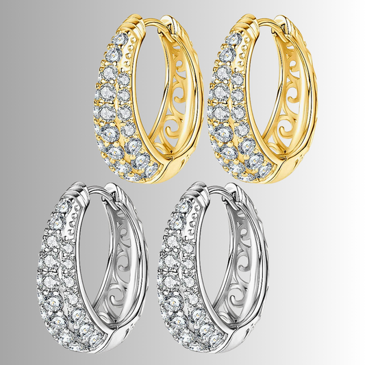 Orecchini a Goccia con Pavè di Moissaniti per ct 1,50