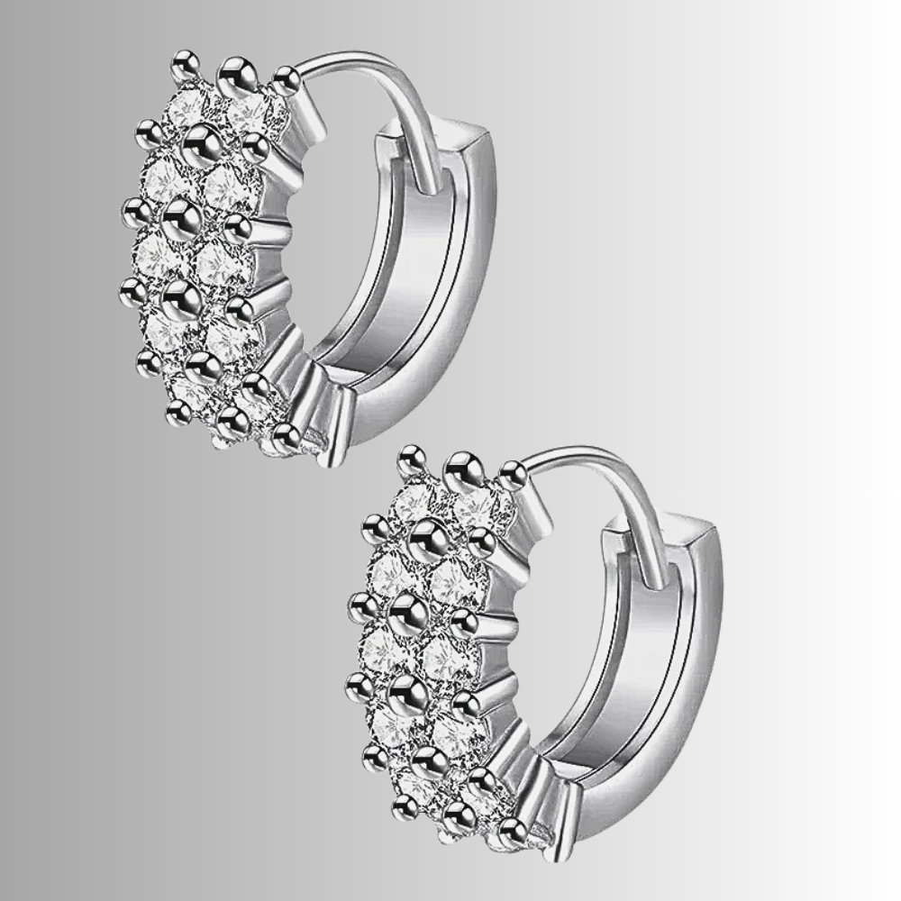 Orecchini a Doppia Striscia con Moissaniti per ct 0.72