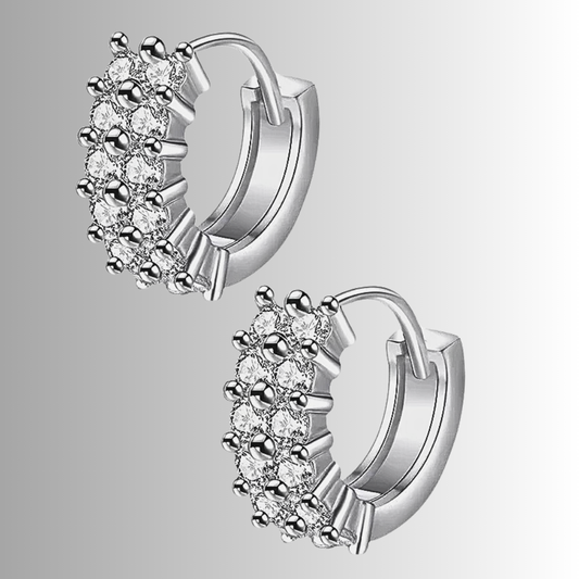 Orecchini a Doppia Striscia con Moissaniti per ct 0.72