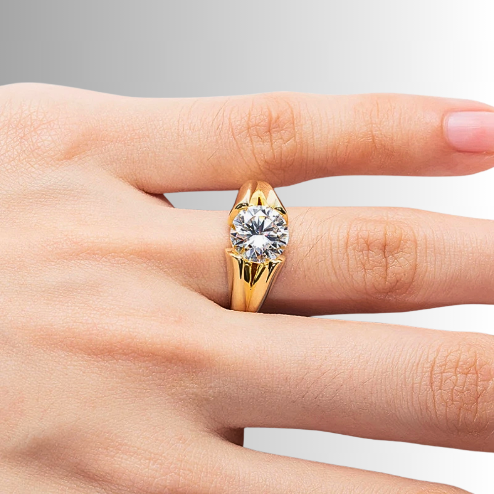 Solitario con Moissanite per ct 3,00