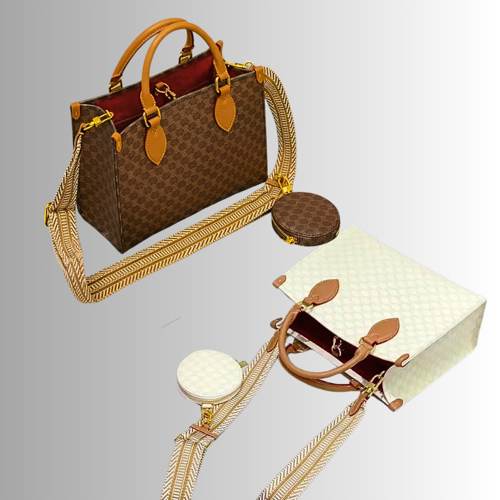 Borsa Tote in Fiore di Vitellino