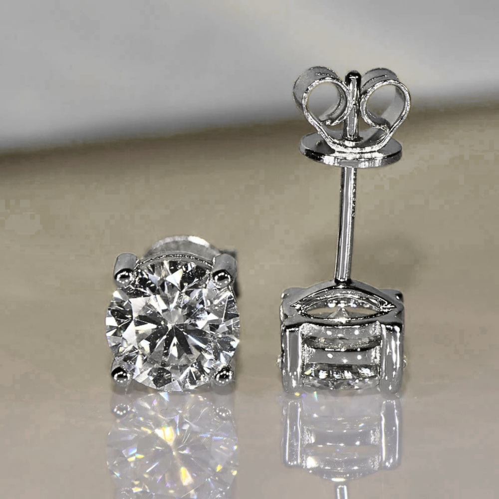 Orecchini Punto Luce con Moissaniti