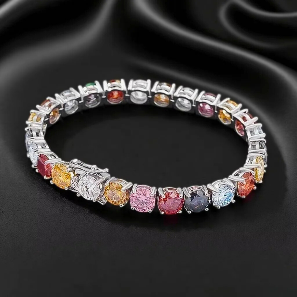Bracciale Tennis con Moissaniti Multicolor