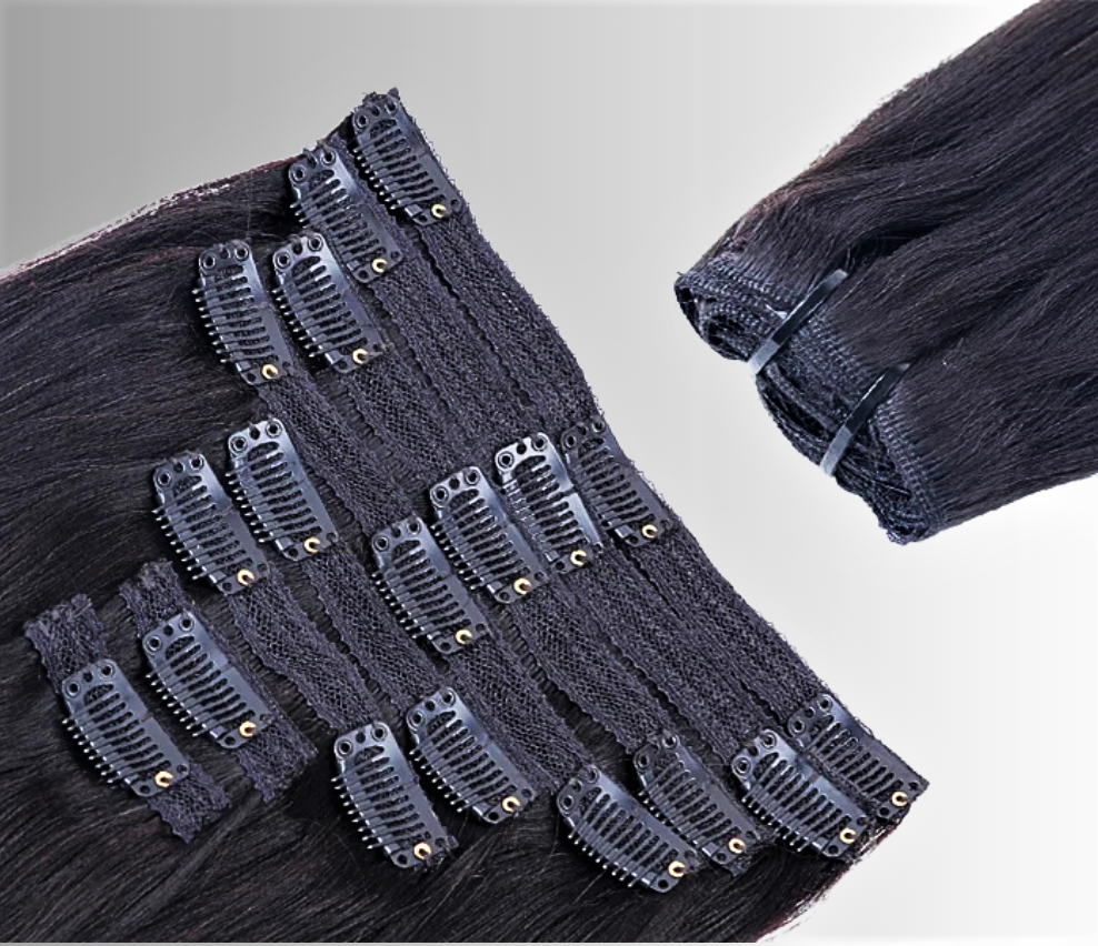 Set di 8 Fasce di Extensions di Capelli Veri