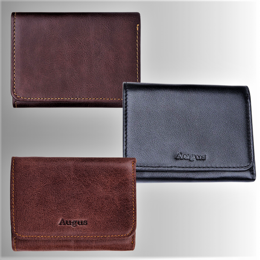 Genuine Cowhide Wallet with RFID Technology
