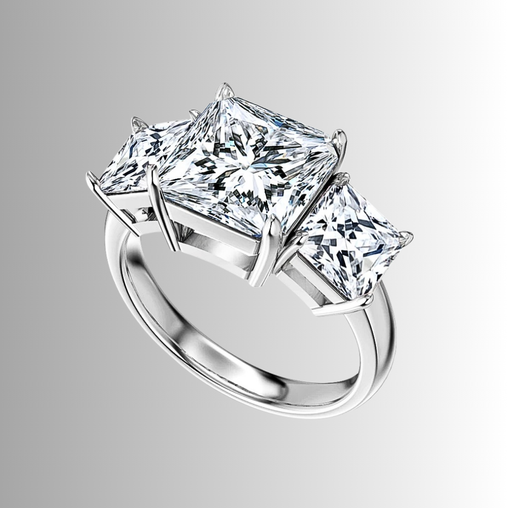 Trilogy con Moissaniti Taglio Princess per ct 6,40
