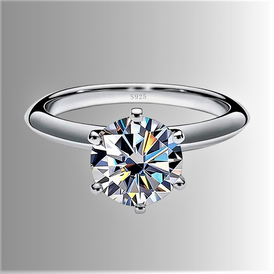 "6 Points of Light": A Classic with 2.00 ct Moissanite