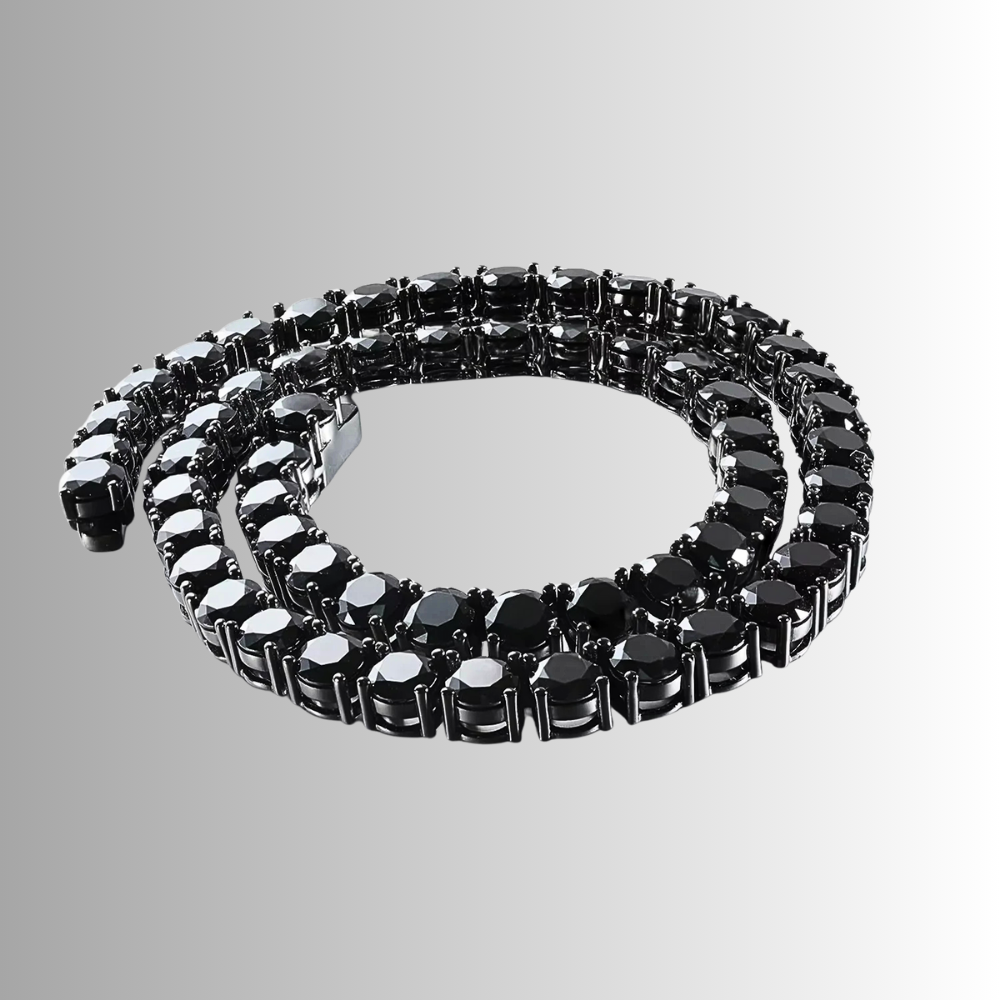 Collana Tennis con Moissaniti Nere