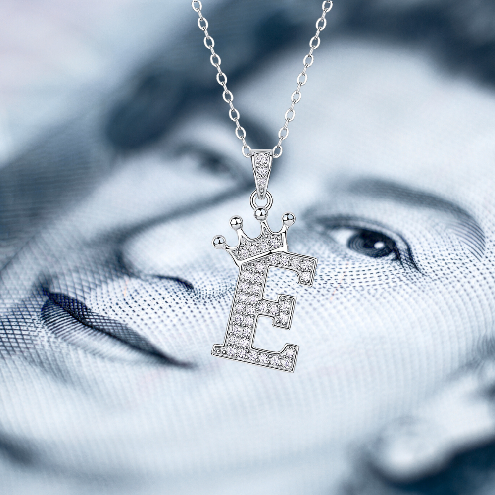 Collana con Iniziali in Moissanite