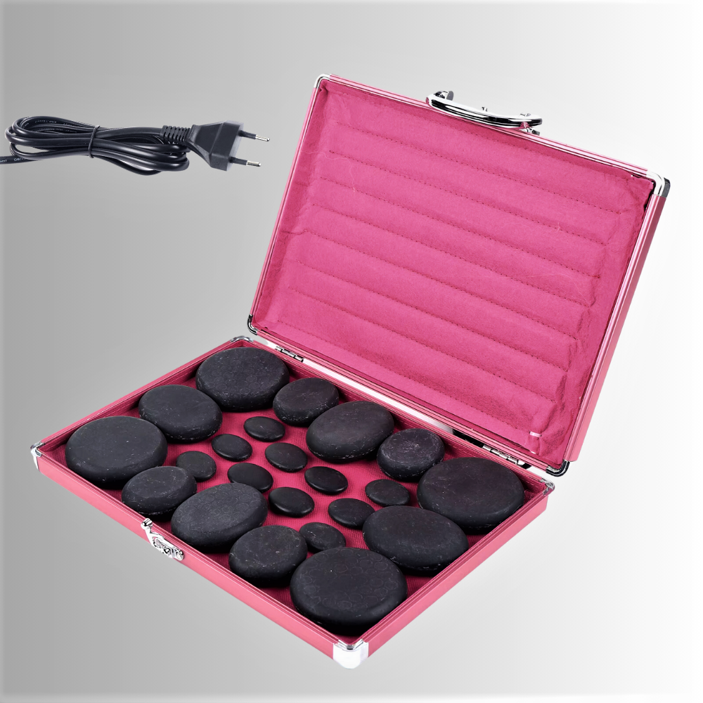 Set Massaggio con Pietre con valigetta Riscaldante