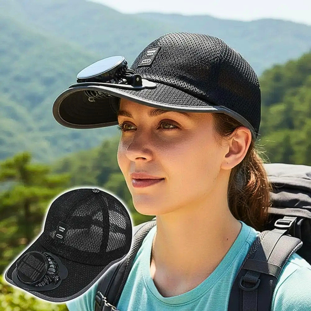 Cappellino con Ventola ad Energia Solare