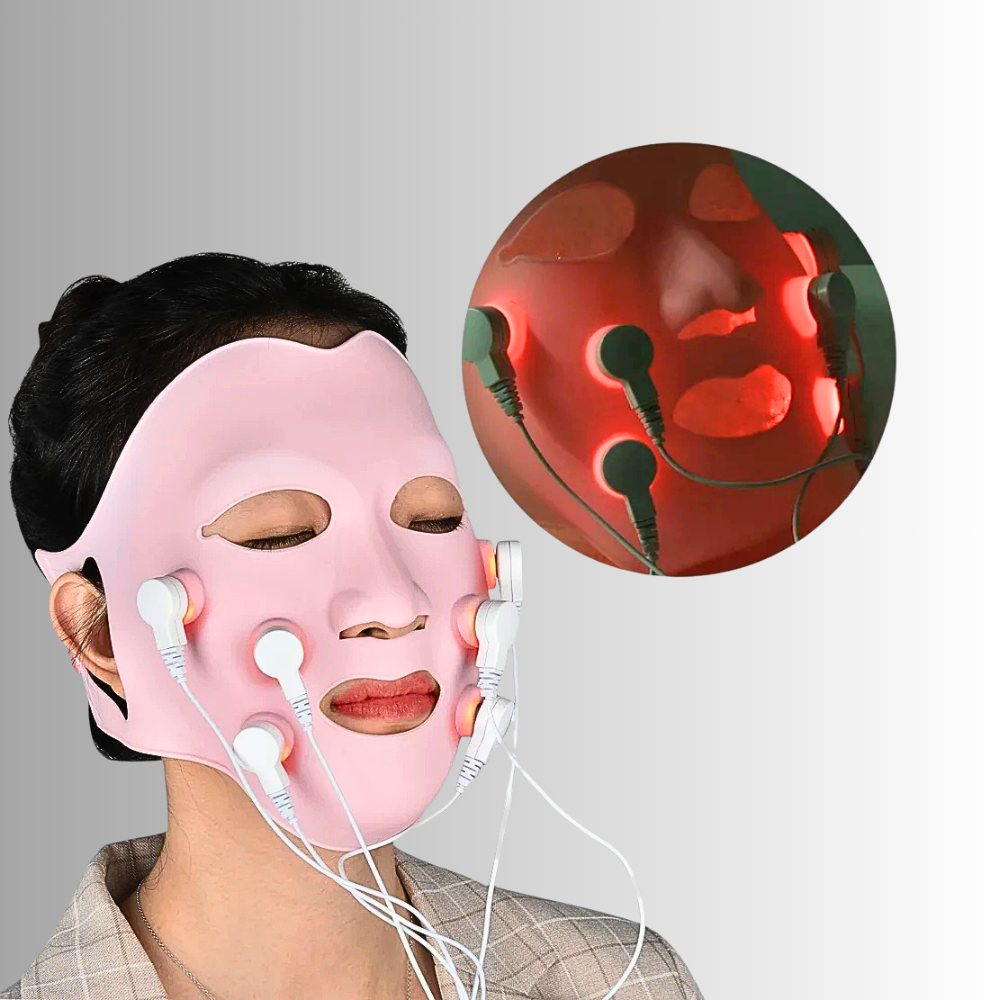 Maschera Massaggiante a Vibrazione e Led Fotonici Rossi
