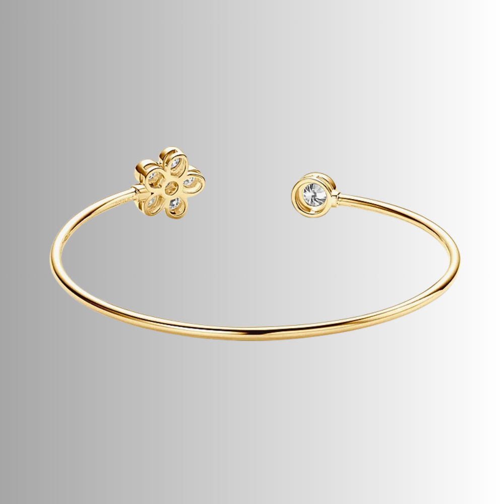 Mini collezione di Bracciali Rigidi Aperti con Moissaniti