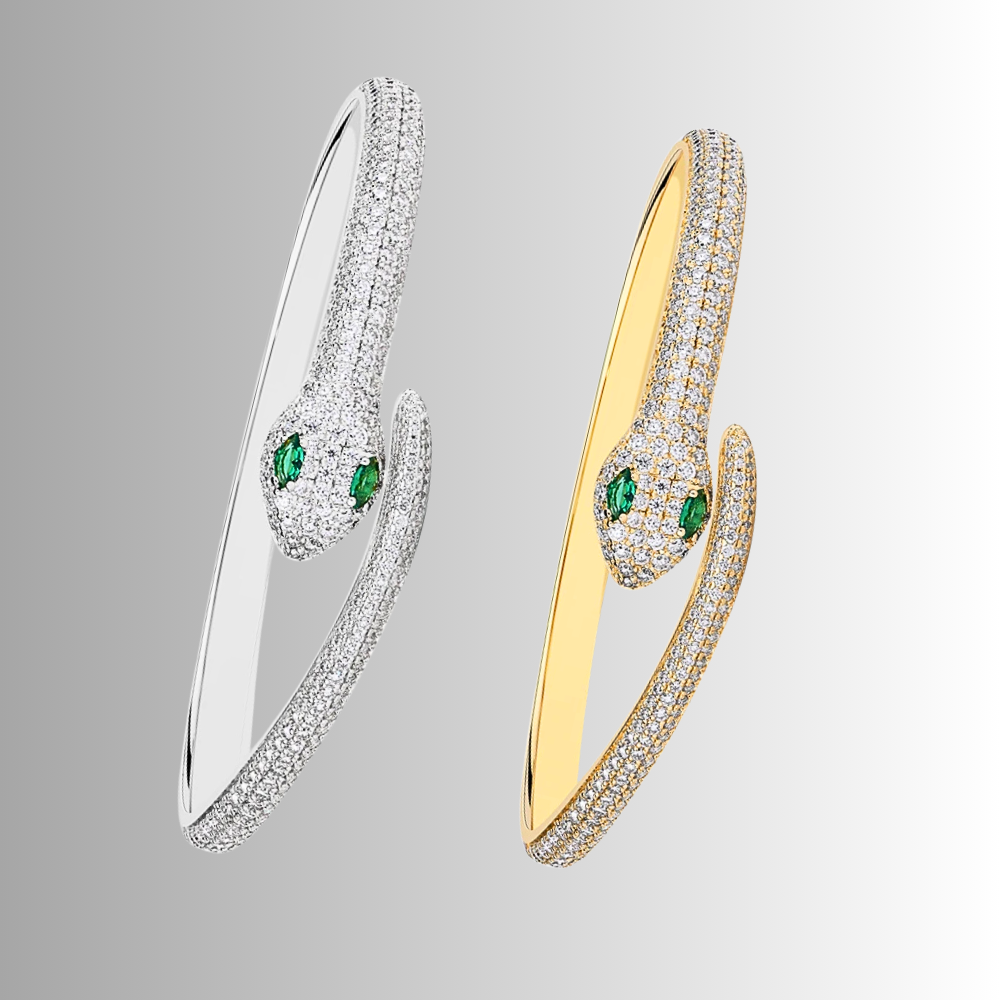 Bracciale a Serpente con Moissaniti D Color