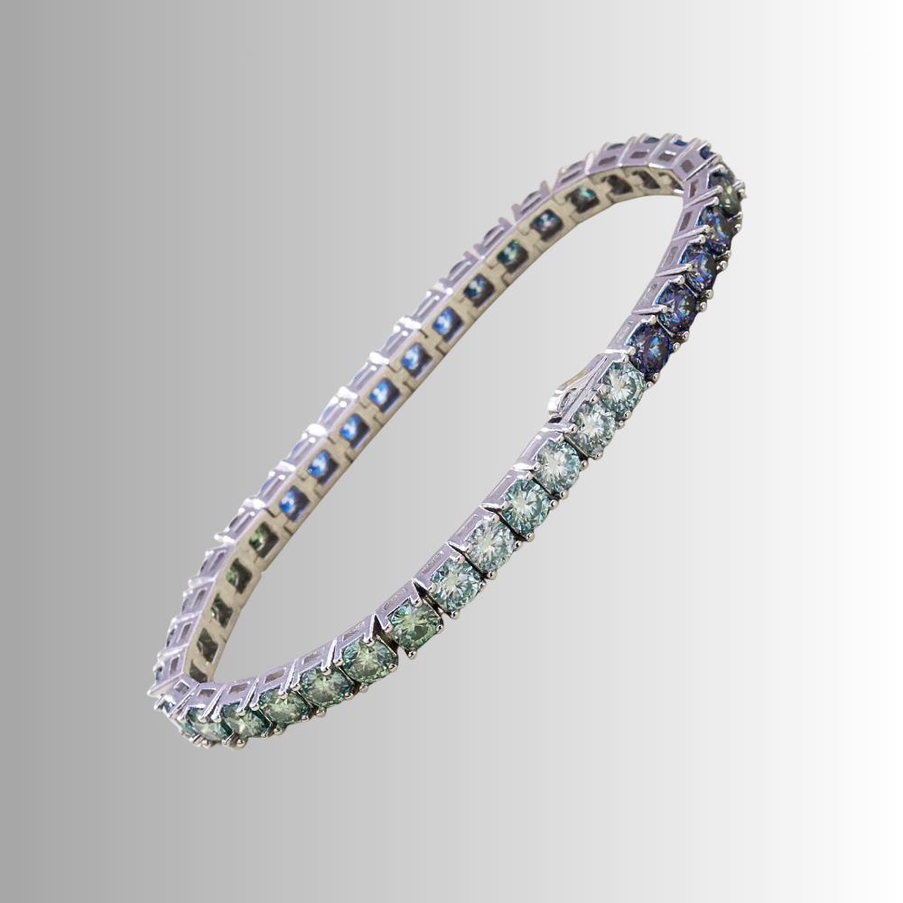 Collezione di Bracciali Tennis con Moissaniti in Vari Colori