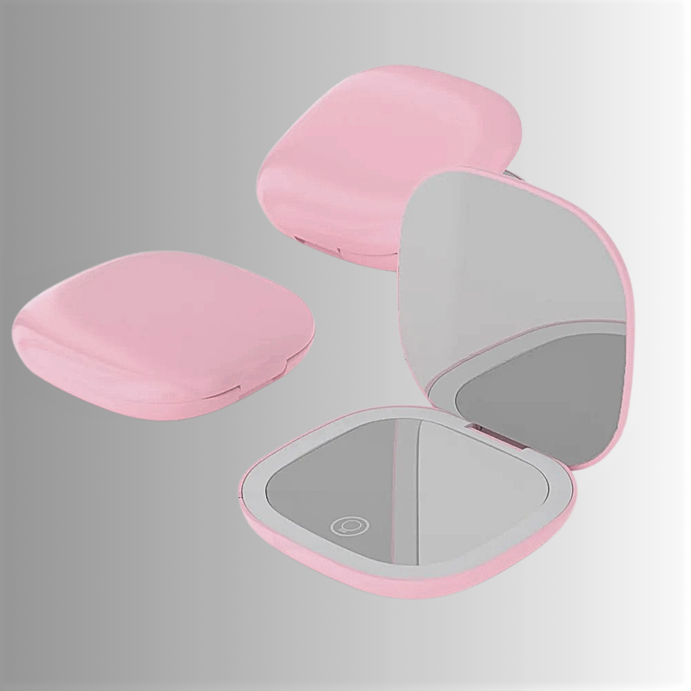 Mini Specchio Make Up con Ingrandimento e Illuminazione