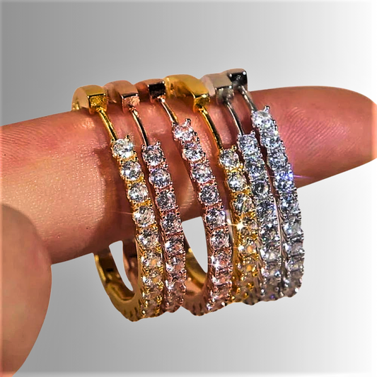 Pendientes "Círculos de Luz" Elegancia y Estilo 