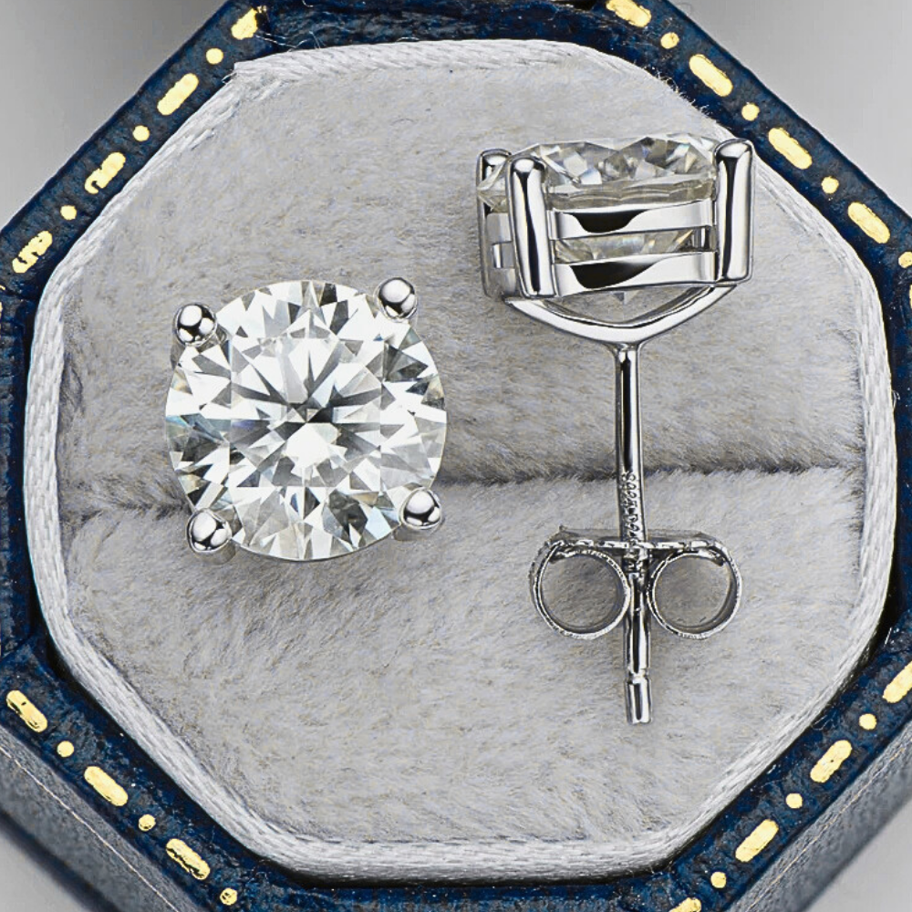 Orecchini Punto Luce con Moissaniti