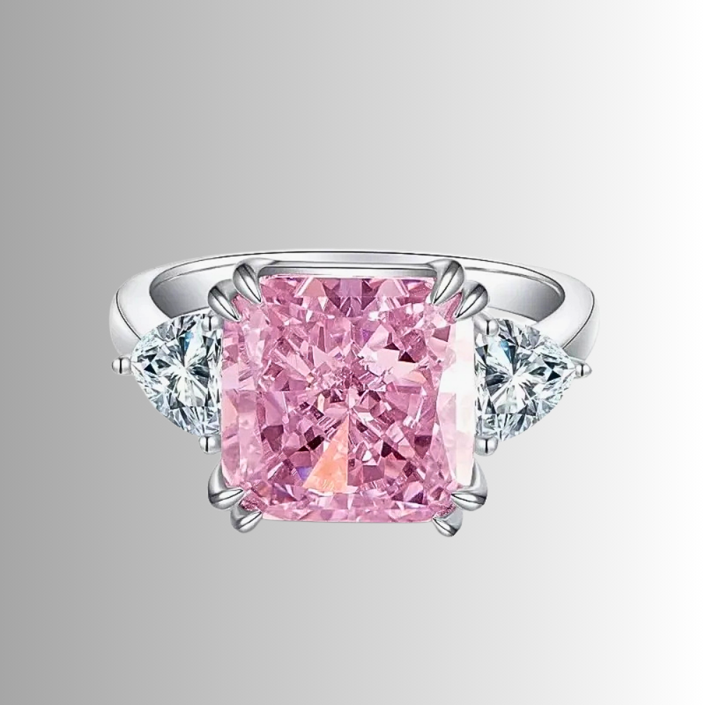 Collezione di Anelli con Zaffiri Rosa creati in Laboratorio