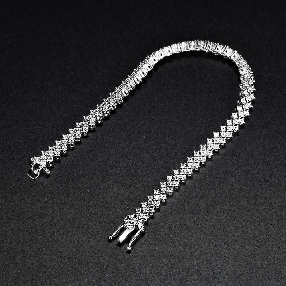 Bracciale a 3 File sfalsate di Moissaniti