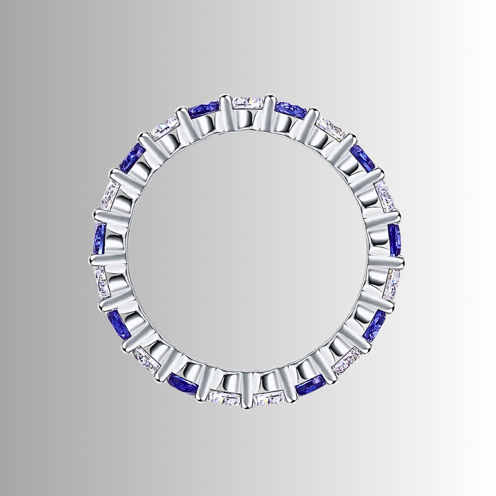 Eternity con Moissaniti Bicolore da mm 3,00